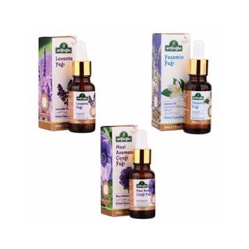 Arifoğlu 20 ml Lavanta Yağı + 20 ml Mavi Anemon Yağı + 20 ml Yasemin Yağı