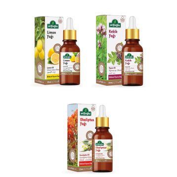 Arifoğlu 20 ml Limon+20 ml Kekik+20 ml Okaliptus Yağı