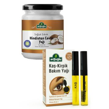 Arifoğlu 200 ml Hindistan Cevizi Yağı + 10 ml Kaş Kirpik Yağı