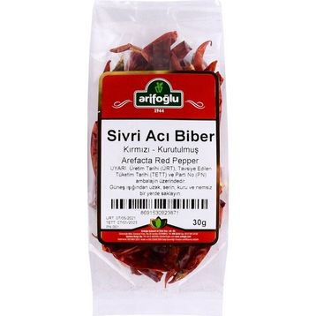 Arifoğlu 30 gr Kurutulmuş Sivri Acı Biber