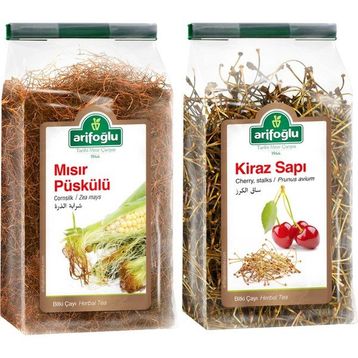 Arifoğlu 40 gr Mısır Püskülü + 40 gr Kiraz Sapı Çayı