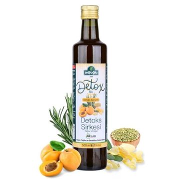 Arifoğlu 500 ml Detoks Sirkesi Kayısı Pulplu ve Sandaloz Sakızlı Sirke
