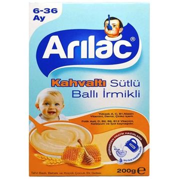 Arılac 200 gr Sütlü & Ballı İrmikli Kahvaltı 6-36 Ay Ek Gıda