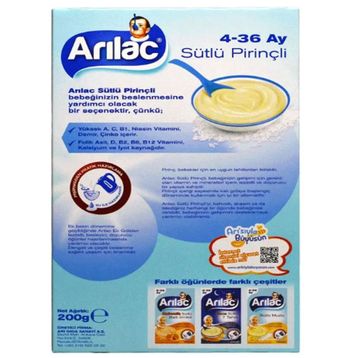 Arılac Instant Sütlü Pirinçli 6x200 gr Ek Gıda
