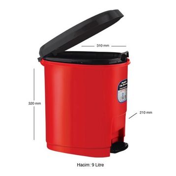 Ark 1380 Plastik Pedallı Çöp Kovası