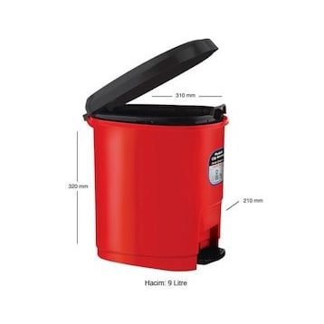 Ark 1380 Plastik Pedallı Çöp Kovası
