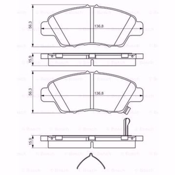 Arka Fren Balatası (Honda :CR-V III 2.0 i-Vtec, 2.2 i-Ctdi (01/2007-)