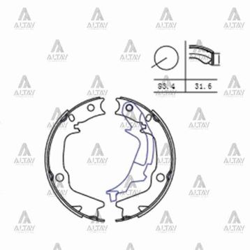 Arka Fren Balatası (Hyundai Accent, I20, I30, IX35/kia)