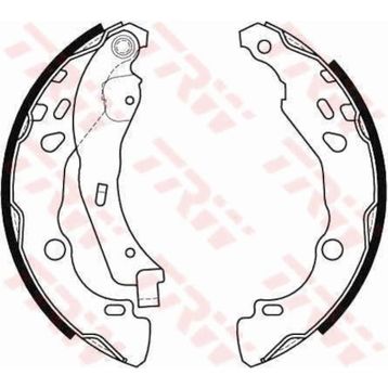 Arka Fren Pabucu (Citroen Saxo, Xsara, ZX/Dacia Logan, Sandero/Peugeot 106, 206, 306 / Renault Clio, Clio Campus, Clio Van, Laguna, Logan, Sandero, Thalia, Twingo 94>)