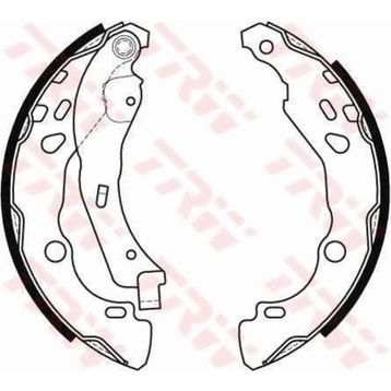 Arka Fren Pabucu (Citroen Saxo, Xsara, ZX/Dacia Logan, Sandero/Peugeot 106, 206, 306 / Renault Clio, Clio Campus, Clio Van, Laguna, Logan, Sandero, Thalia, Twingo 94>)