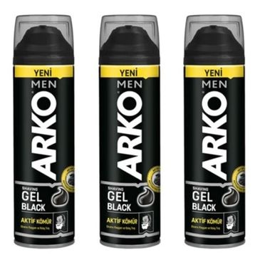 Arko Men Black 3x200 ml Tıraş Jeli