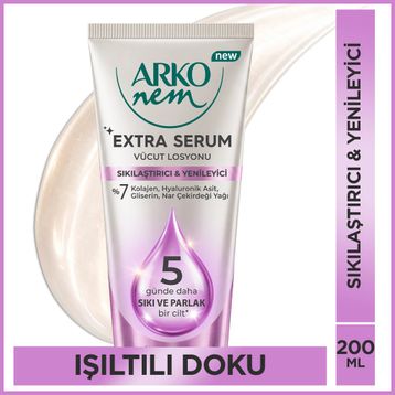 Arko Nem Extra Serum Sıkılaştırıcı 200 ml Vücut Losyonu
