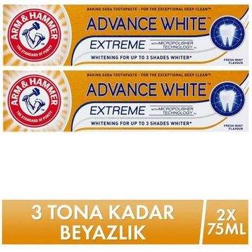 Arm & Hammer 2x75 ml 3 Tona Kadar Beyazlatıcı Diş Macunu
