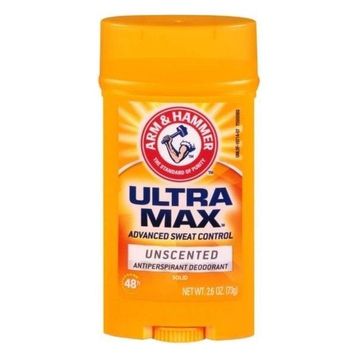 Arm & Hammer 73 gr Ultra Max Unscented Antiperspirant Stick Deodorant