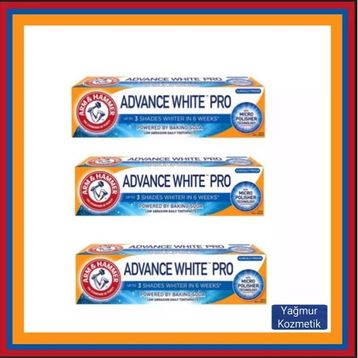 Arm & Hammer 75 ml 3 Adet 3 Tona Kadar Beyazlatıcı Diş Macunu