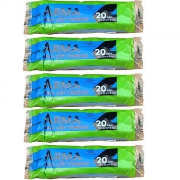 Arma 20 Adetlik 1 Rulo Mavi Orta Boy 55x60 cm 30 lt Çöp Poşeti