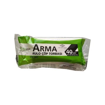 Arma Kimpack Beyaz Mini Boy 40 Adetlik 1 Rulo 40x50 cm 20 lt Çöp Torbası Poşeti