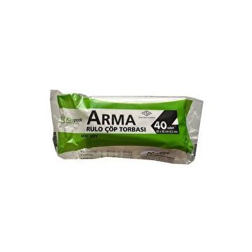 Arma Kimpack Beyaz Mini Boy 40 Adetlik 1 Rulo 40x50 cm 20 lt Çöp Torbası Poşeti