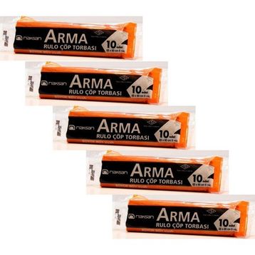 Arma Standart Büyük Boy 65x80 cm Siyah 10 Adetlik 1 Rulo 50 lt Çöp Poşeti (3 adet)