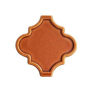 Armada Çini 12x12 Ottoman Rölyefli Arabesk Karamel Çini Karo Seramik