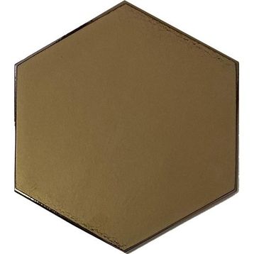 Armada Çini 15x17 cm Düz Bronz Altıgen Seramik