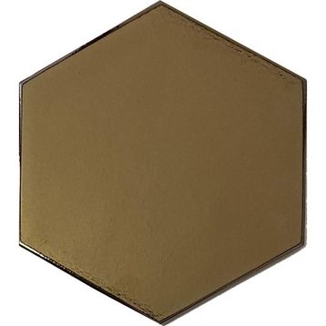 Armada Çini 15x17 cm Düz Bronz Altıgen Seramik