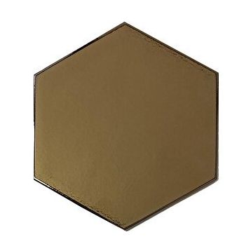 Armada Çini 15x17 cm Düz Bronz Altıgen Seramik