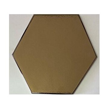 Armada Çini 15x17 cm Düz Bronz Altıgen Seramik