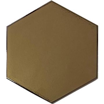 Armada Çini 15x17 cm Düz Bronz Altıgen Seramik
