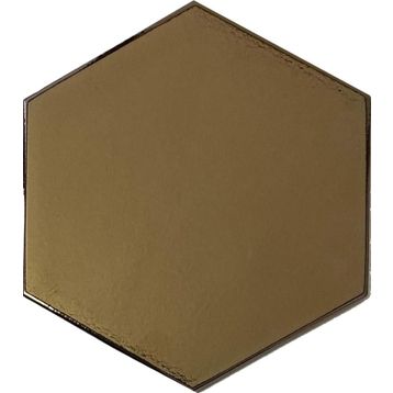 Armada Çini 15x17 cm Düz Bronz Altıgen Seramik