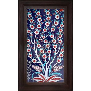 Armada Çini 20X40 Cm Ed 153 Hayat Ağacı Eldekoru Çini Pano