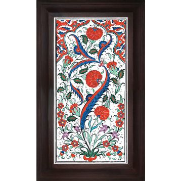 Armada Çini 20X40 cm ED 160 Karanfil Hançer Eldekoru Çini Pano