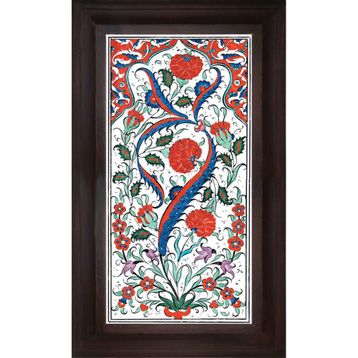 Armada Çini 20X40 cm ED 160 Karanfil Hançer Eldekoru Çini Pano