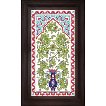 Armada Çini 20X40 Cm Ed 161 Saksılı Eldekoru Çini Pano