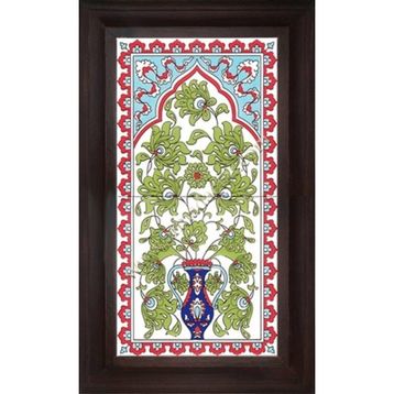 Armada Çini 20X40 Cm Ed 161 Saksılı Eldekoru Çini Pano