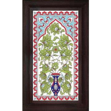 Armada Çini 20X40 Cm Ed 161 Saksılı Eldekoru Çini Pano