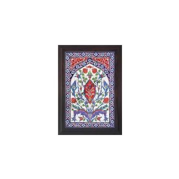 Armada Çini 40X60 Cm Ed 507 Kırmızı Göbekli Eldekoru Çini Pano