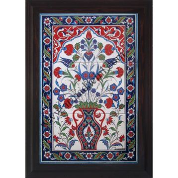Armada Çini 40X60 Cm Ed 511 Saksılı Eldekoru Çini Pano