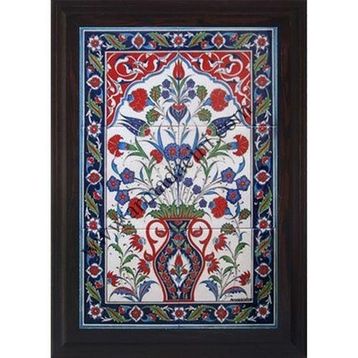 Armada Çini 40X60 Cm Ed 511 Saksılı Eldekoru Çini Pano