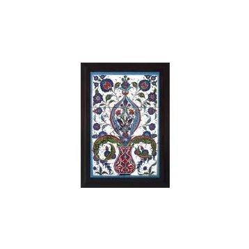 Armada Çini 40X60 Cm Ed 518 Saksılı Hançerli Eldekoru Çini Pano