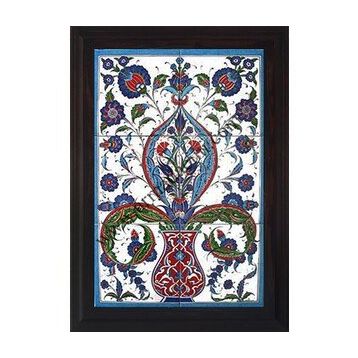 Armada Çini 40X60 Cm Ed 518 Saksılı Hançerli Eldekoru Çini Pano