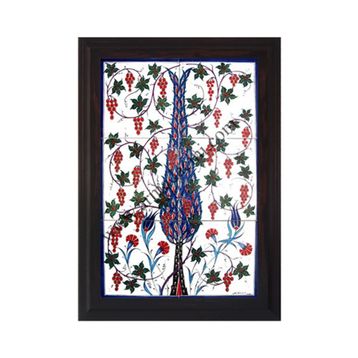 Armada Çini 40X60 Cm Ed 519 Tek Selvi Eldekoru Çini Pano