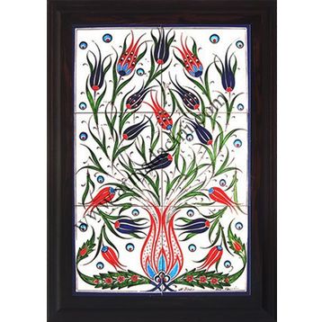 Armada Çini 40X60 Cm Ed 522 Lalezar Eldekoru Çini Pano