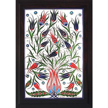 Armada Çini 40X60 Cm Ed 522 Lalezar Eldekoru Çini Pano