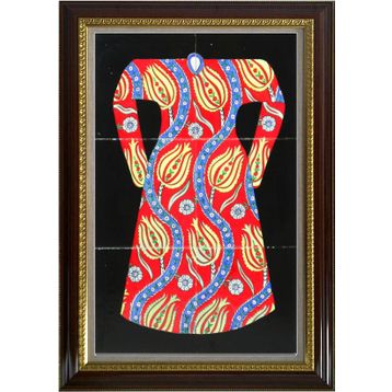 Armada Çini 40x60 Cm ED 652 Laleli Kaftan Çini Pano