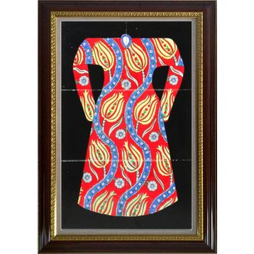 Armada Çini 40x60 Cm ED 652 Laleli Kaftan Çini Pano