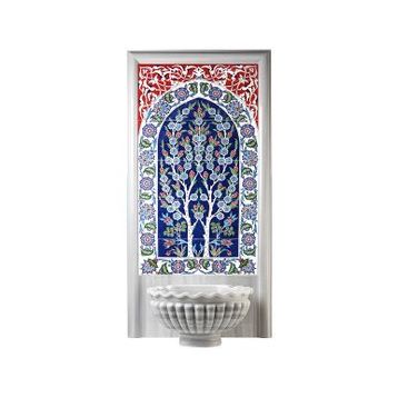 Armada Çini 60X100 cm Ed 620 Çift Hayatağacı Eldekoru Çini Pano