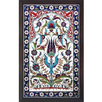 Armada Çini 60X100 Cm Ed 624 Hançerli Eldekoru Çini Pano
