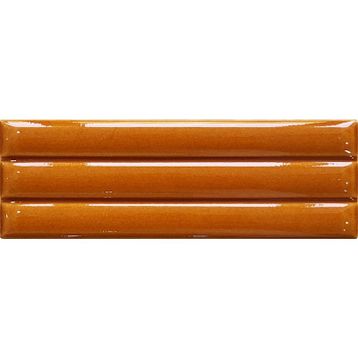 Armada Çini 7x21 cm Bambu Karamel Desenli Çini Seramik Karo