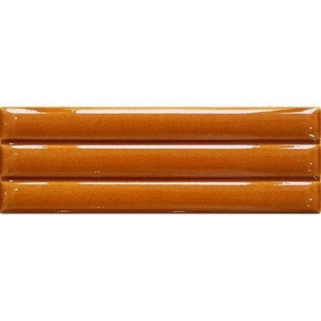 Armada Çini 7x21 cm Bambu Karamel Desenli Çini Seramik Karo